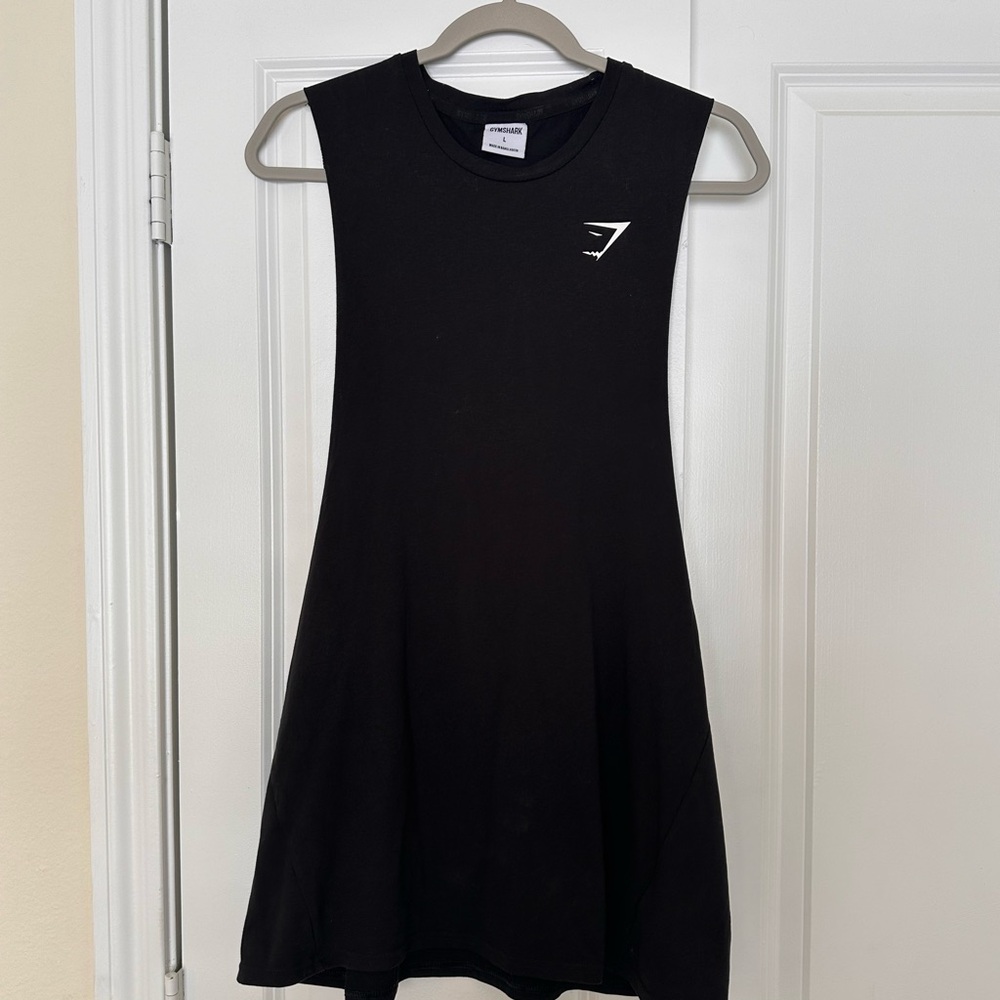 Gymshark Black Cutoff Tank